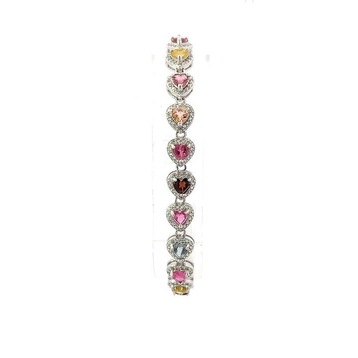 Multicolored Tourmaline Bracelets in Sterling Silver