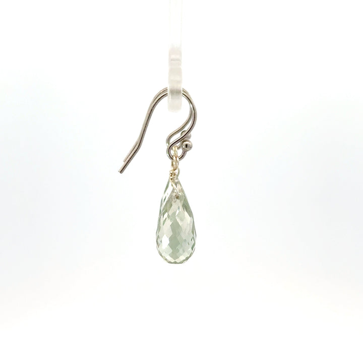 Faceted Briolette Gemstone Dangle Earrings in Sterling Silver