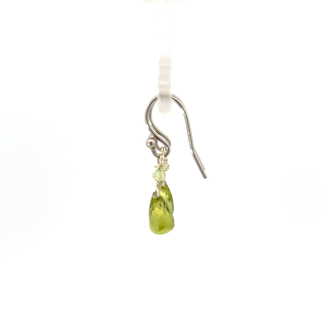 Faceted Briolette Gemstone Dangle Earrings in Sterling Silver