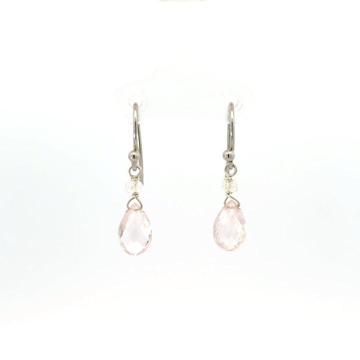 Faceted Briolette Gemstone Dangle Earrings in Sterling Silver