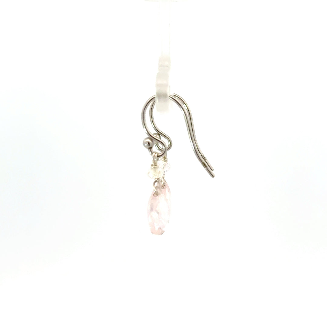Faceted Briolette Gemstone Dangle Earrings in Sterling Silver