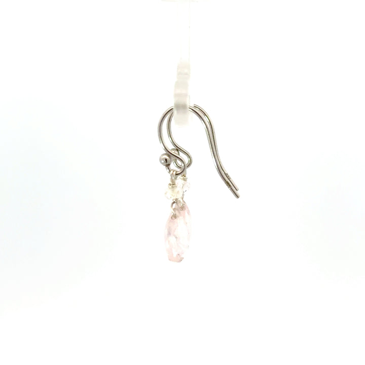 Faceted Briolette Gemstone Dangle Earrings in Sterling Silver