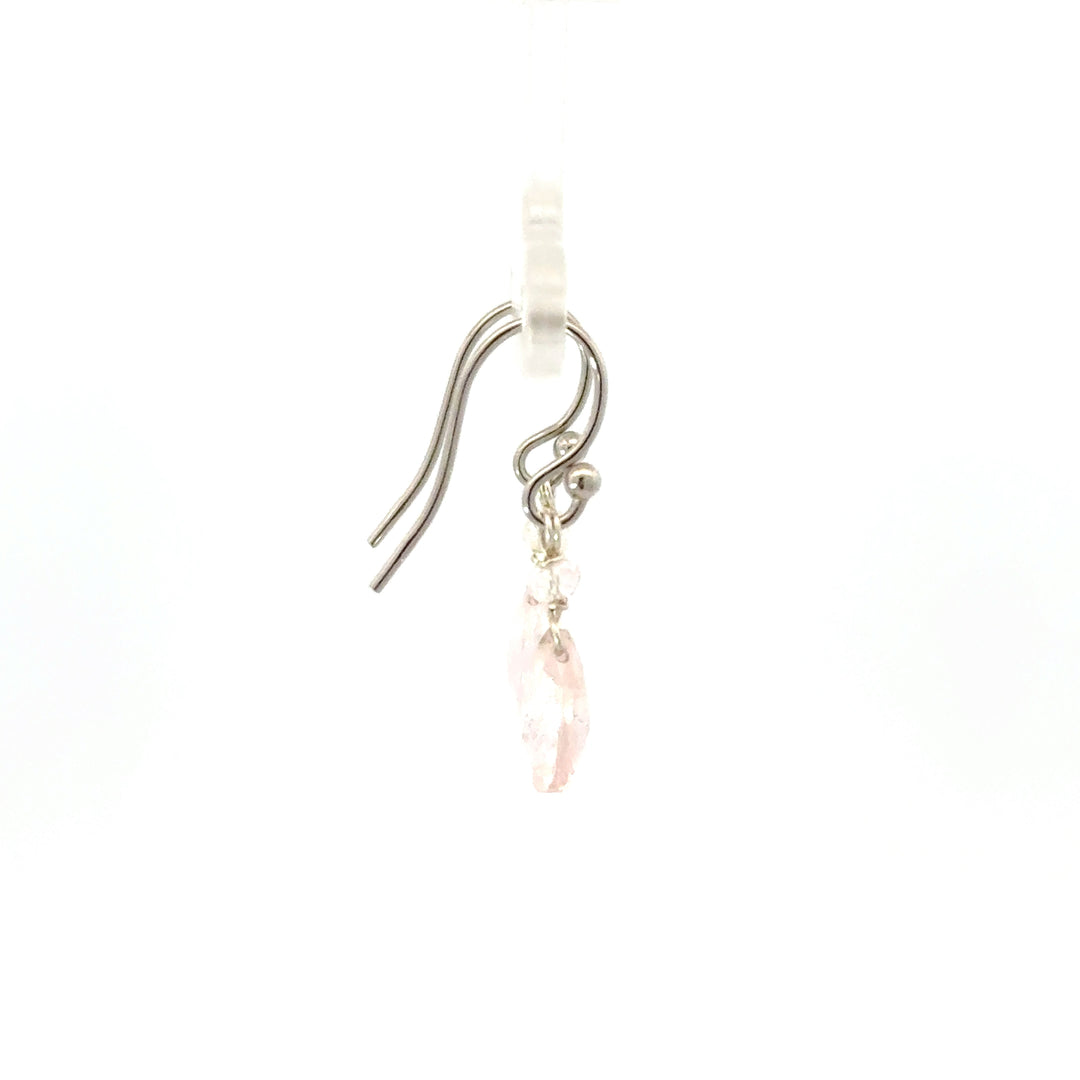 Faceted Briolette Gemstone Dangle Earrings in Sterling Silver