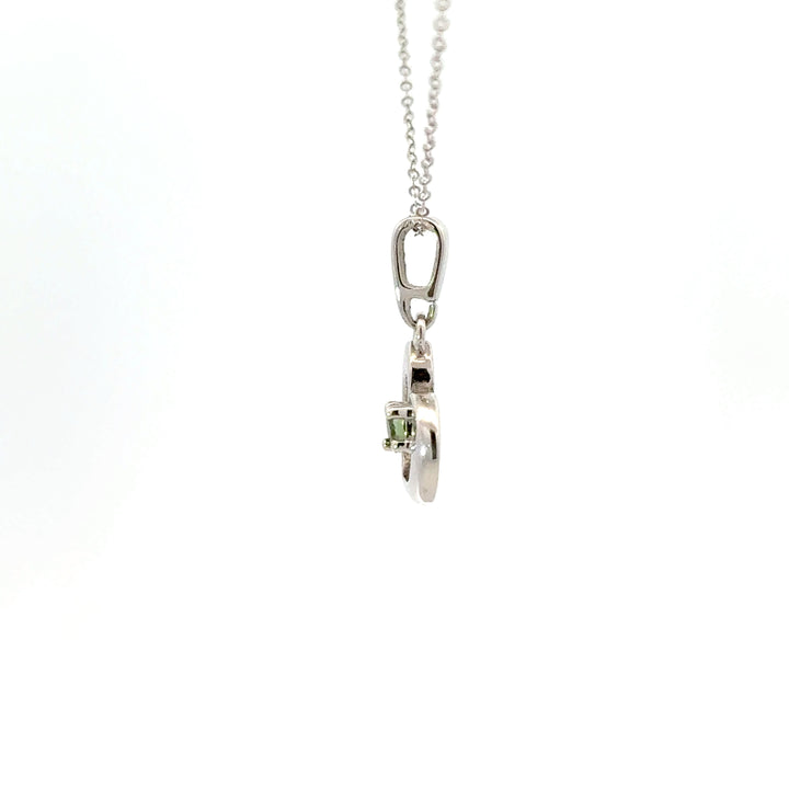 Moldavite Symbol Necklaces in Sterling Silver