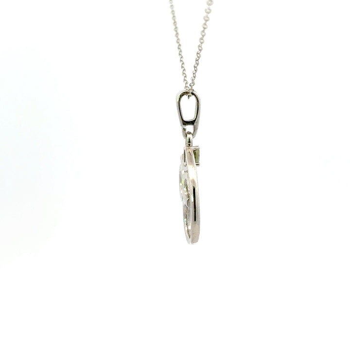 Moldavite Symbol Necklaces in Sterling Silver