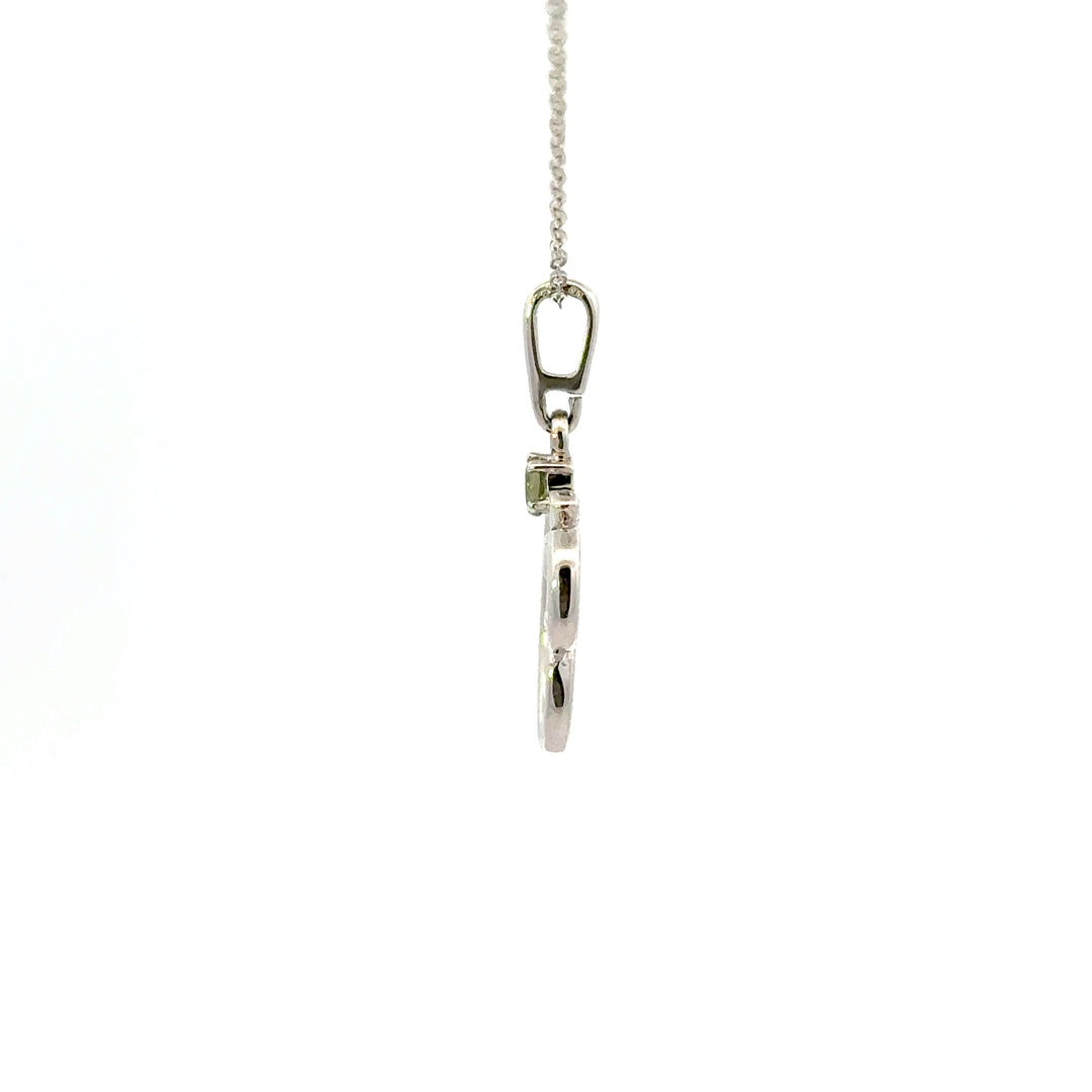 Moldavite Symbol Necklaces in Sterling Silver