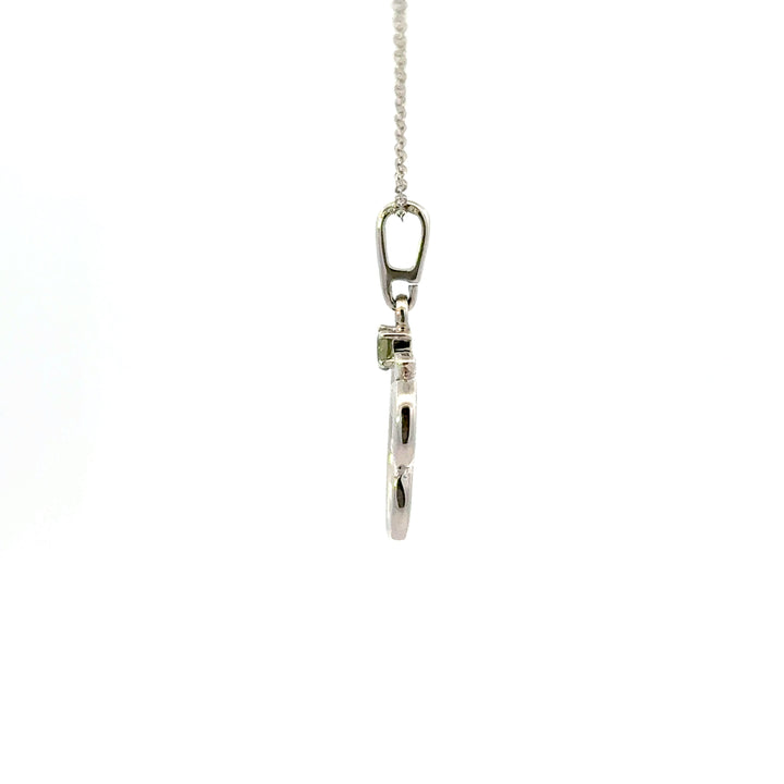 Moldavite Symbol Necklaces in Sterling Silver
