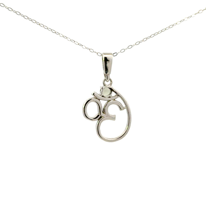Moldavite Symbol Necklaces in Sterling Silver