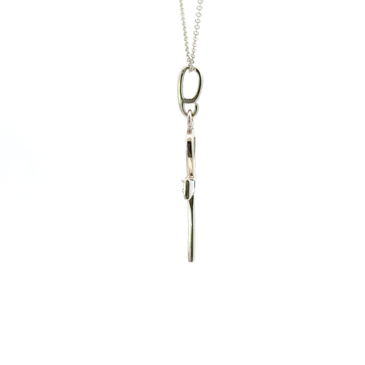 Moldavite Symbol Necklaces in Sterling Silver
