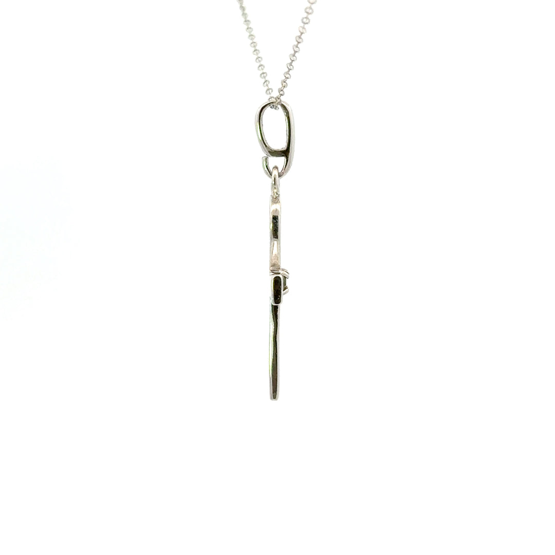 Moldavite Symbol Necklaces in Sterling Silver