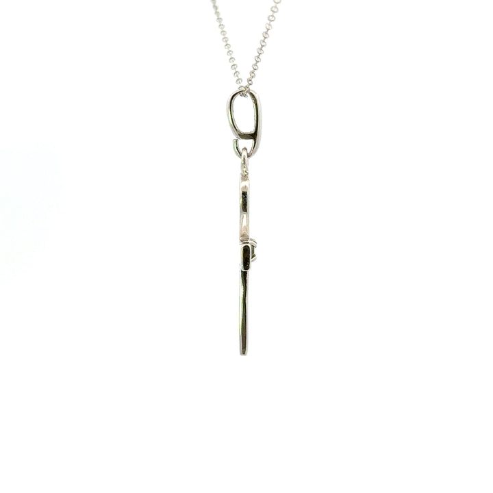 Moldavite Symbol Necklaces in Sterling Silver