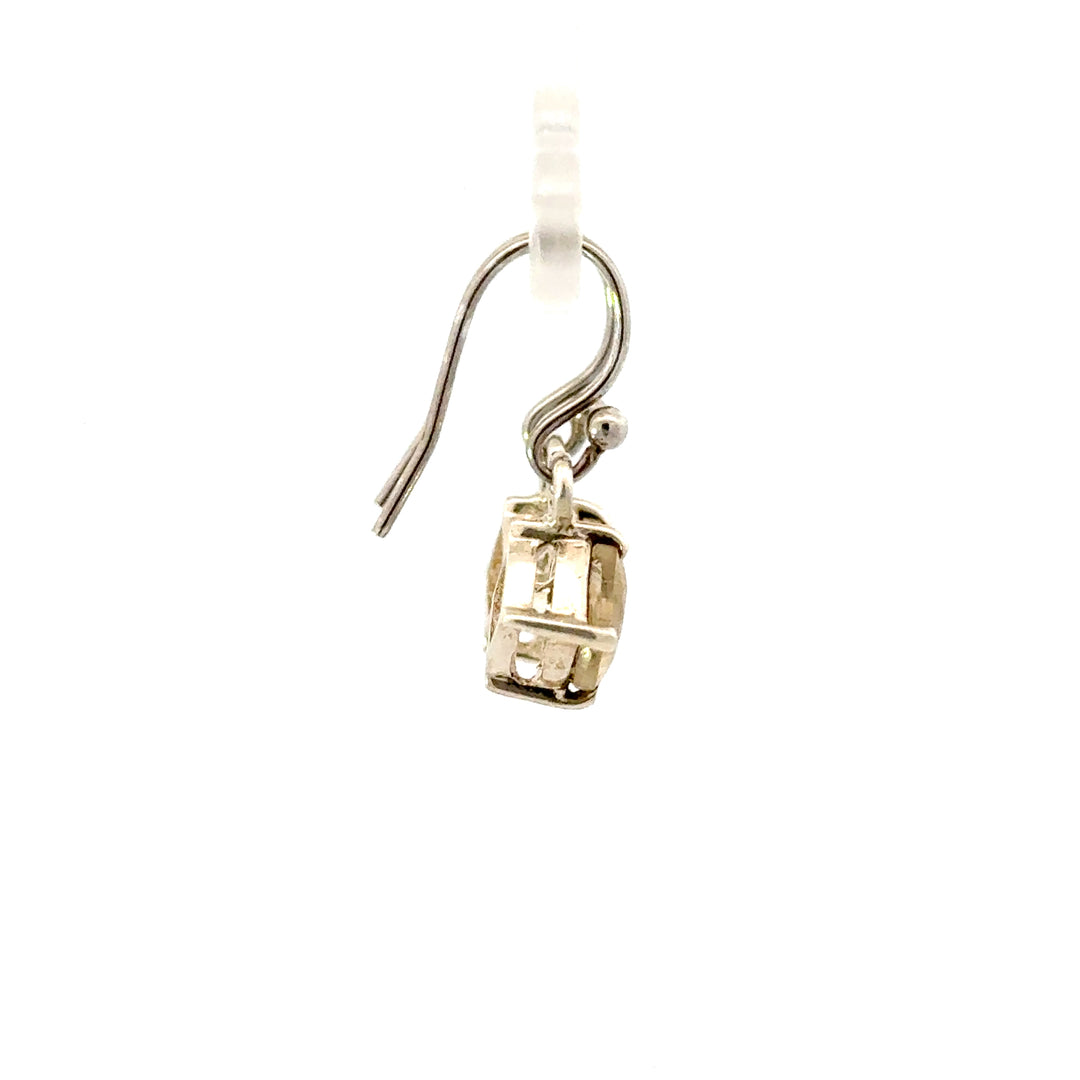 Faceted Scapolite Dangle Earrings in Sterling Silver