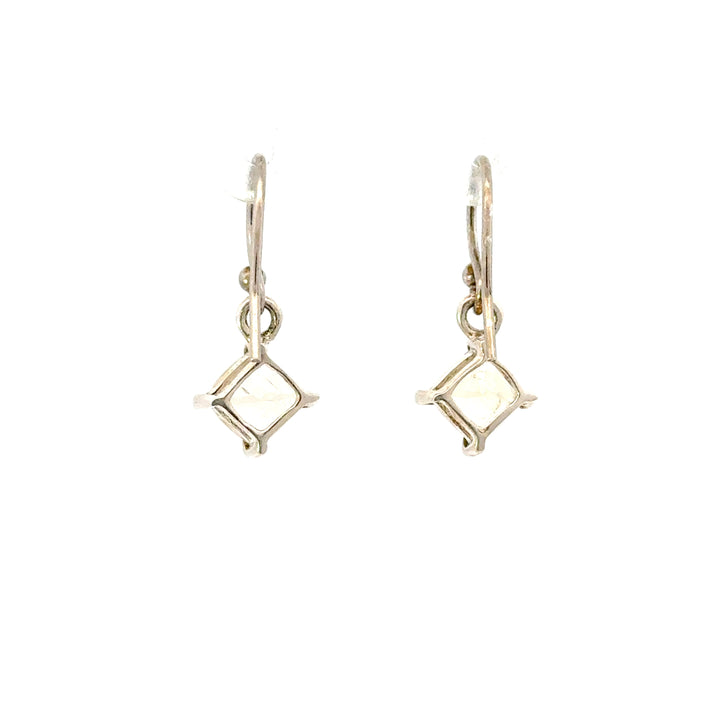 Faceted Scapolite Dangle Earrings in Sterling Silver