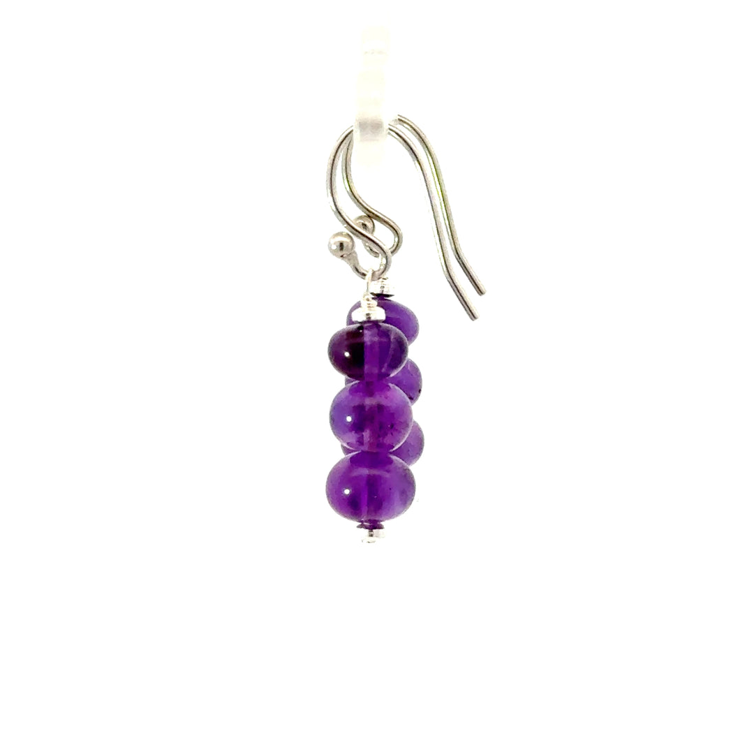 Gemstone Dangle Earrings in Sterling Silver