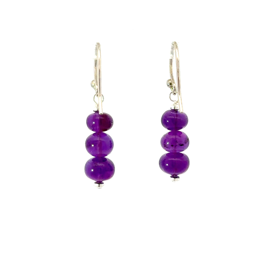 Gemstone Dangle Earrings in Sterling Silver