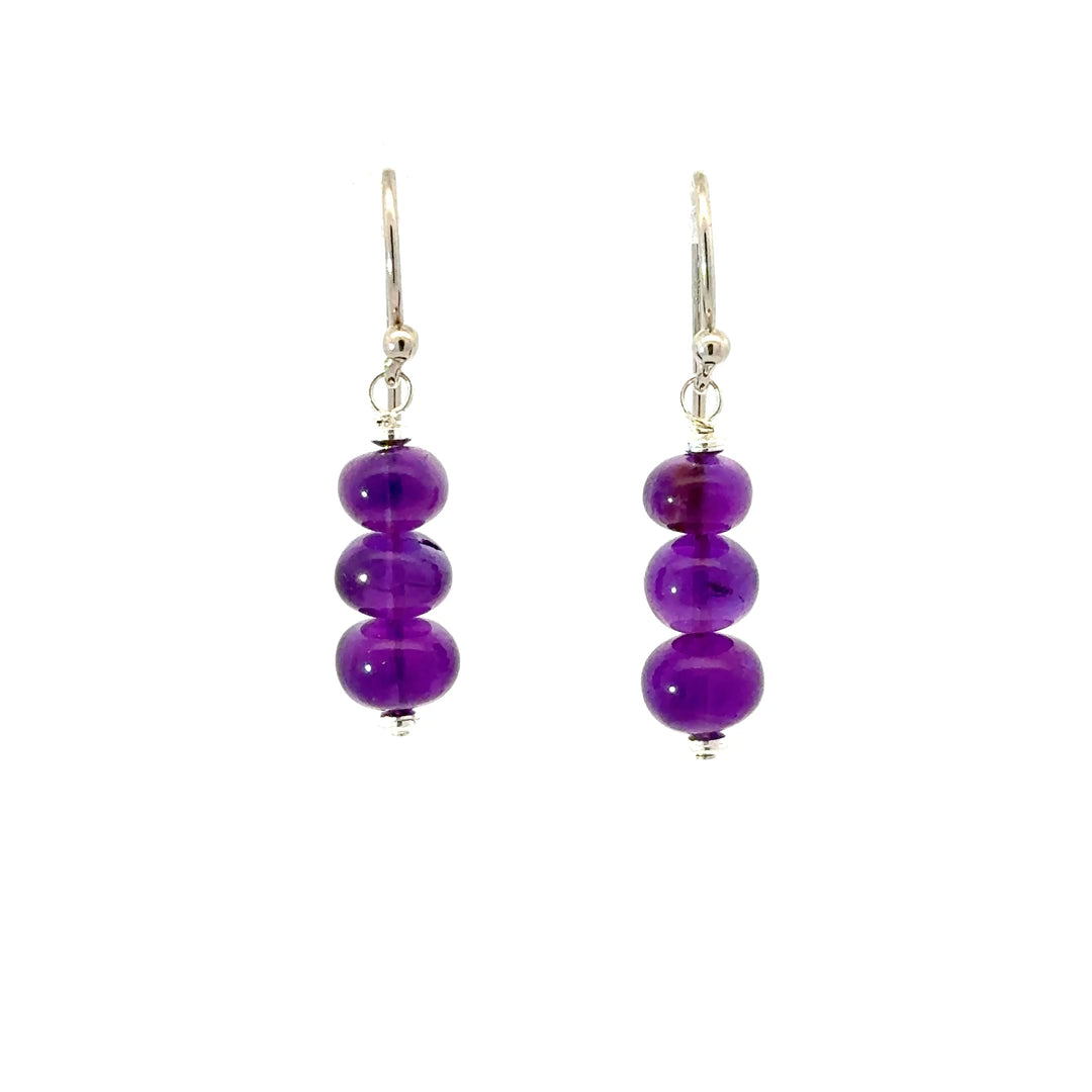 Gemstone Dangle Earrings in Sterling Silver