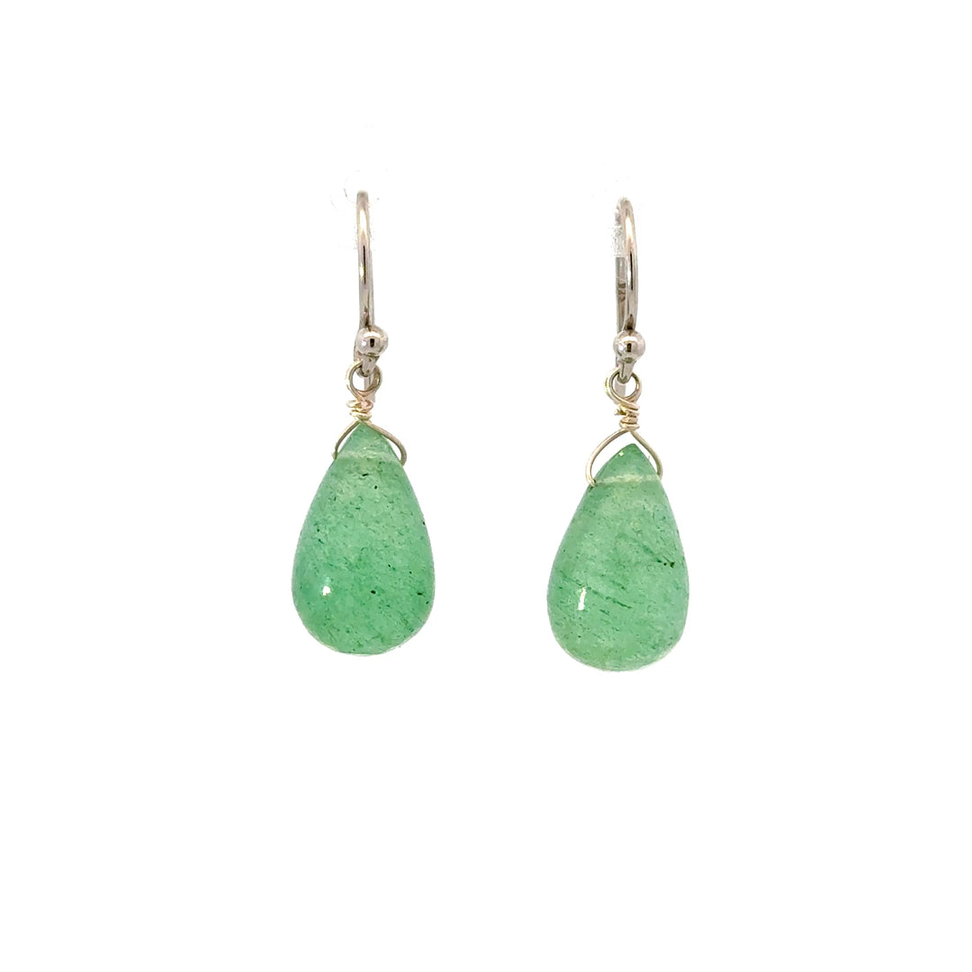 Gemstone Dangle Earrings in Sterling Silver
