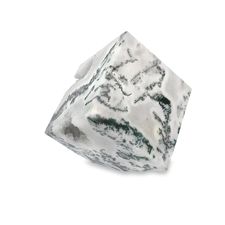 Moss Agate Cube