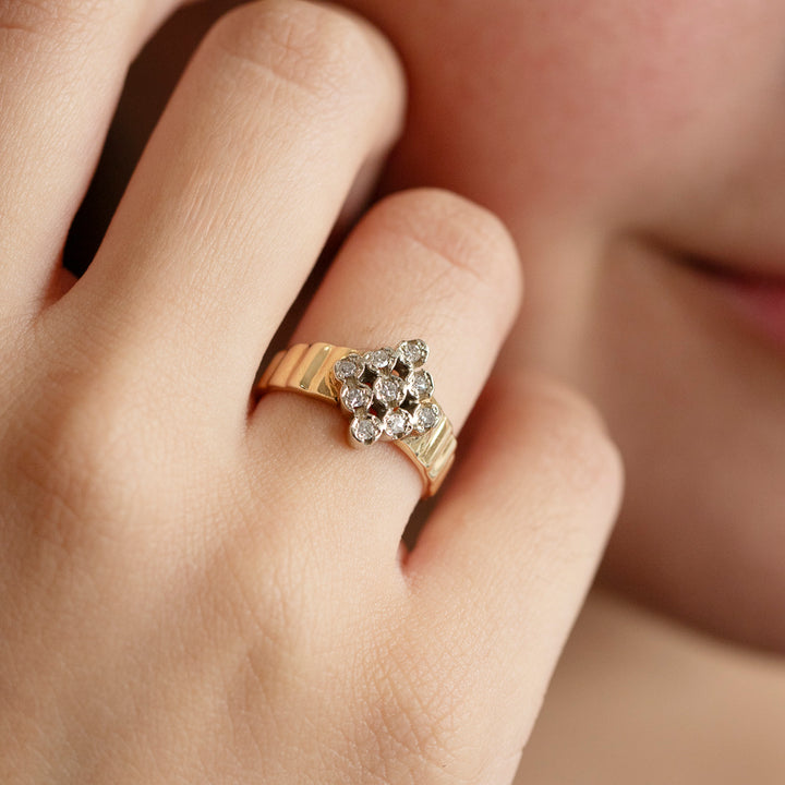 Vintage Diamond Ring in 14K Yellow Gold