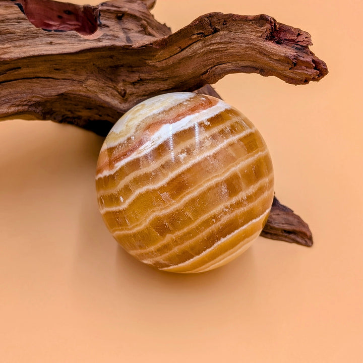 Orange Calcite Sphere