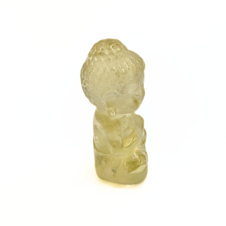 Carved Citrine Buddha Figurine