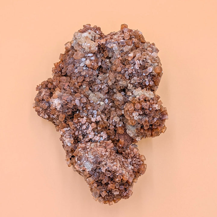 Orange Aragonite Crystal Freeform Cluster