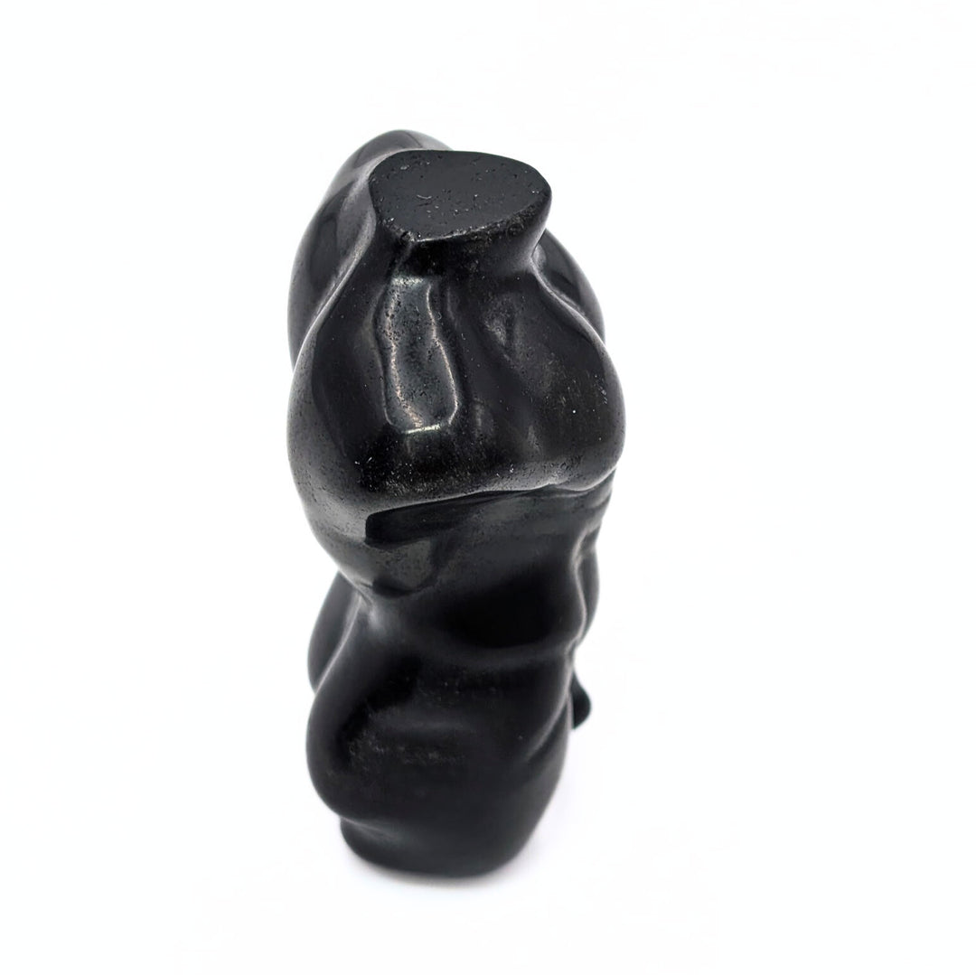 Obsidian Carved Male Torso Figurine