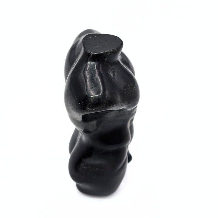Obsidian Carved Male Torso Figurine