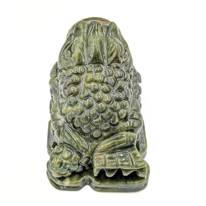 Jade Money Toad with Rotating Coin