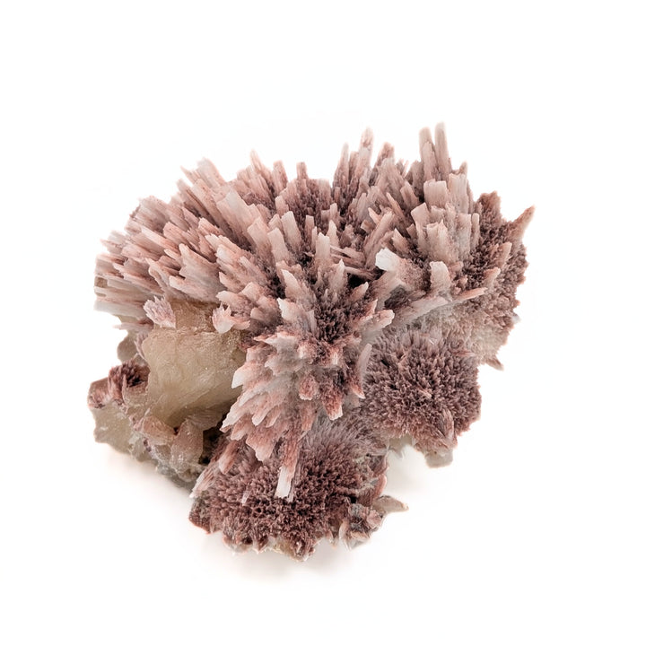 Pink Mordenite on Stilbite Freeform