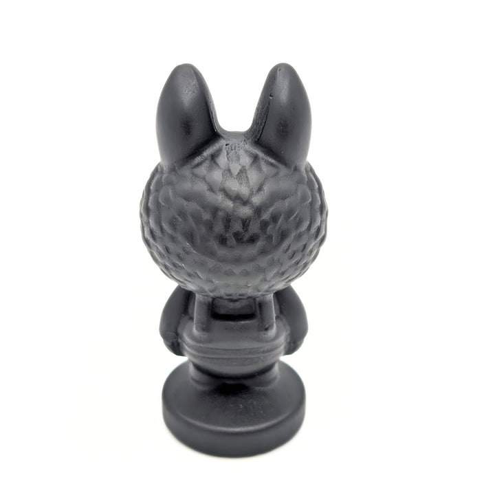 Obsidian Labubu-Inspired Carved Figurine
