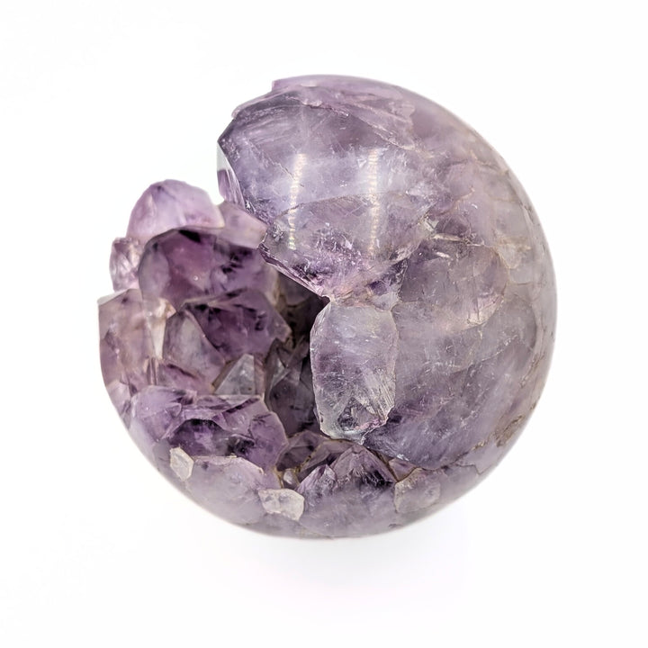Amethyst Raw & Polished Sphere