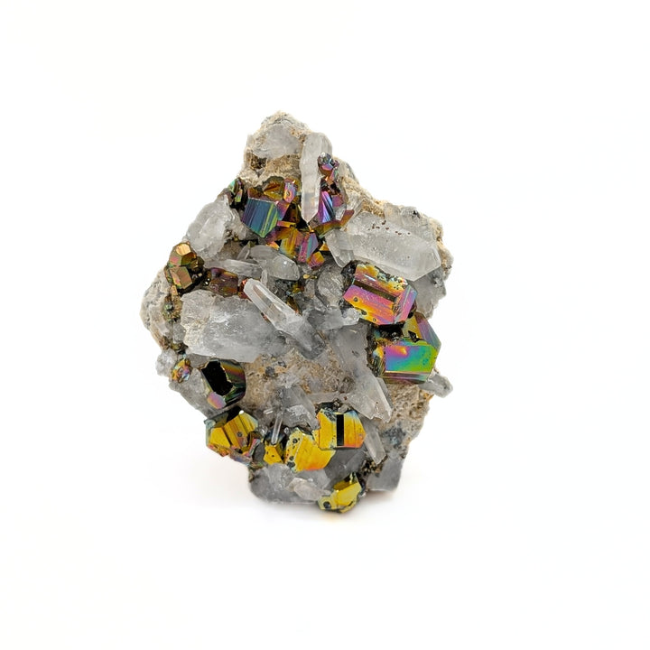 Rainbow Pyrite & Quartz Freeform
