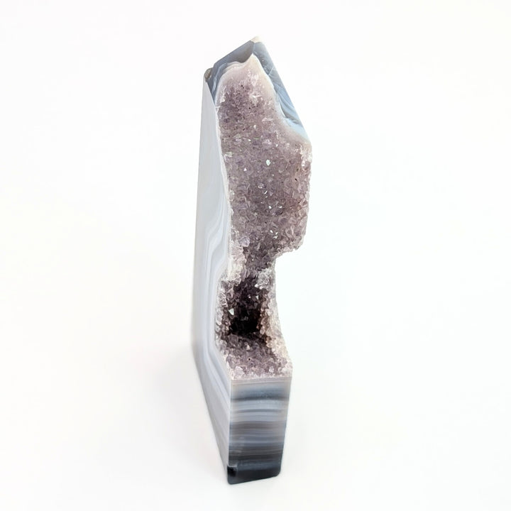 Amethyst Druzy & Agate Standing Tower