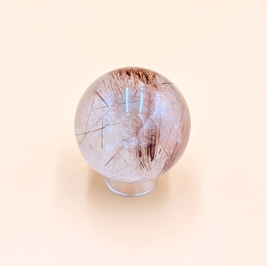 Copper Rutile Quartz Sphere