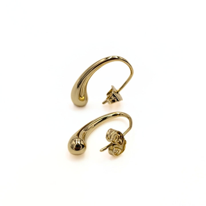 Teardrop Hoop Earrings in Gold Filled