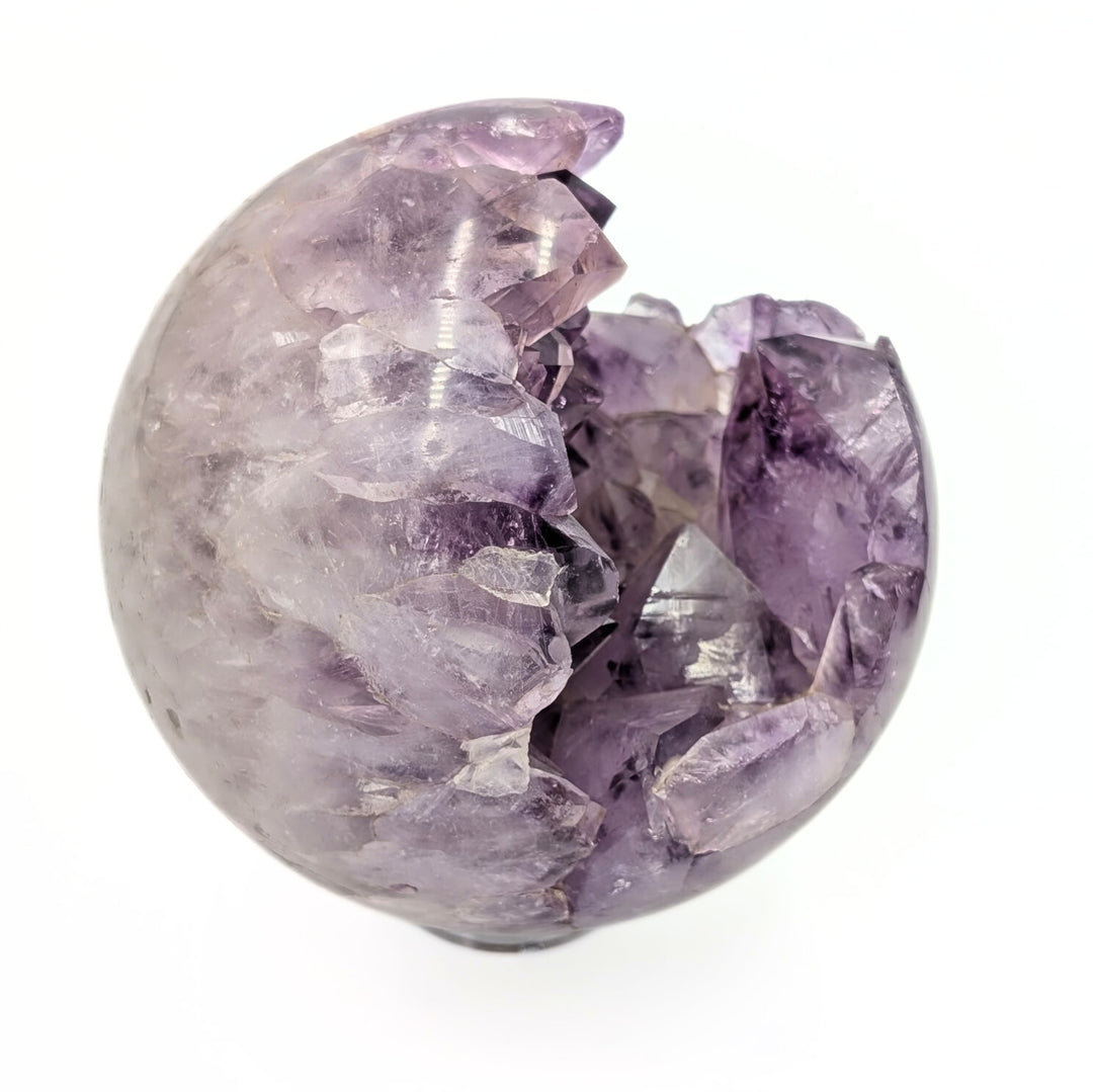Amethyst Raw & Polished Sphere