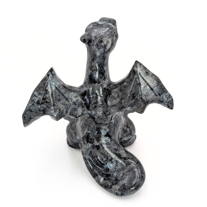 Larvikite Charizard Pokémon-Inspired Carved Figurine