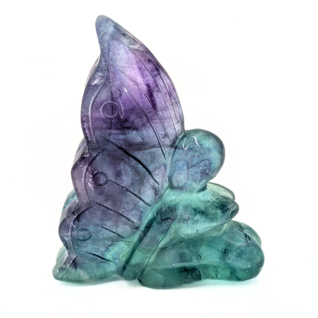 Rainbow Fluorite Fairy Carved Figurine