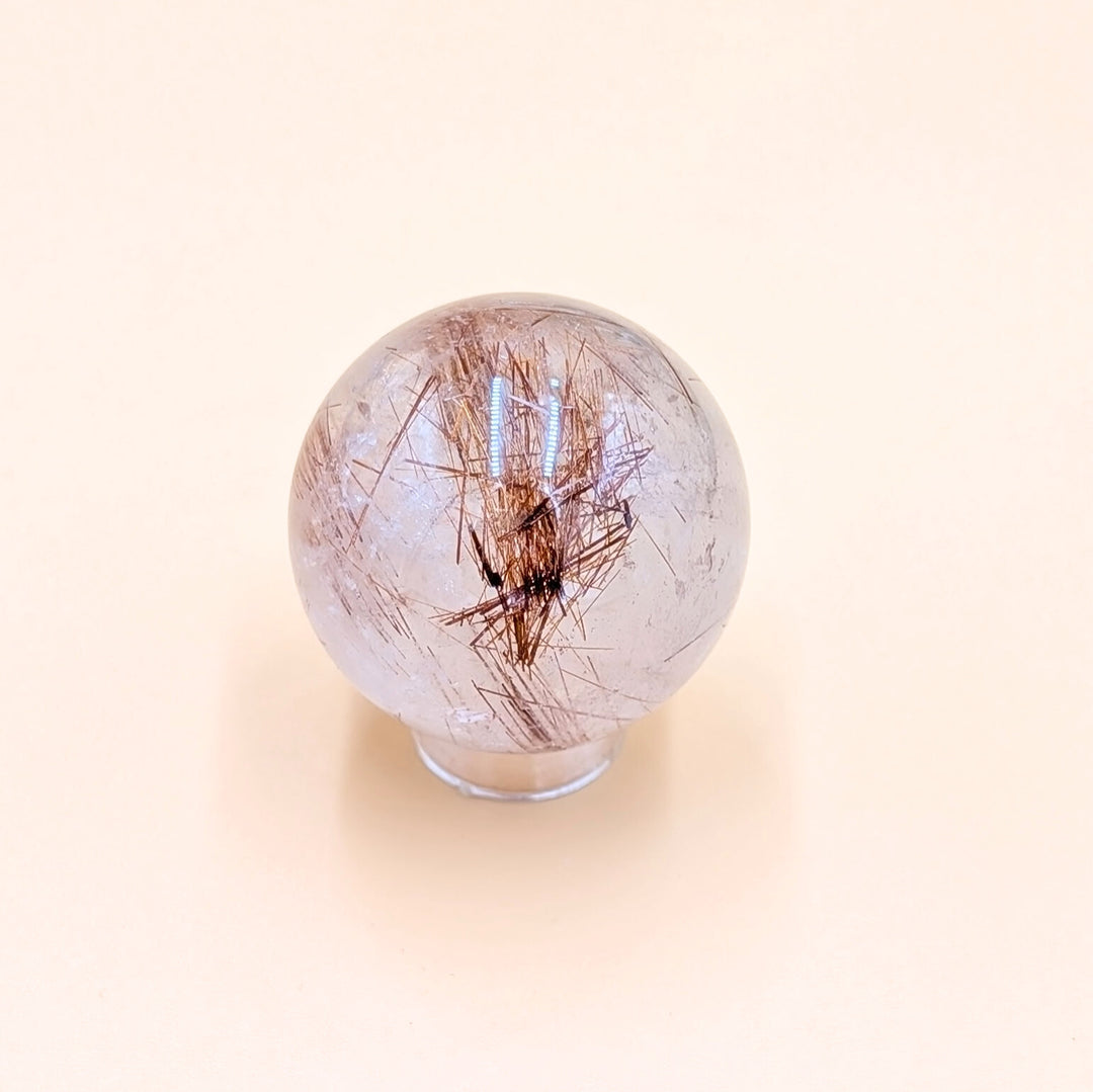 Copper Rutile Quartz Sphere