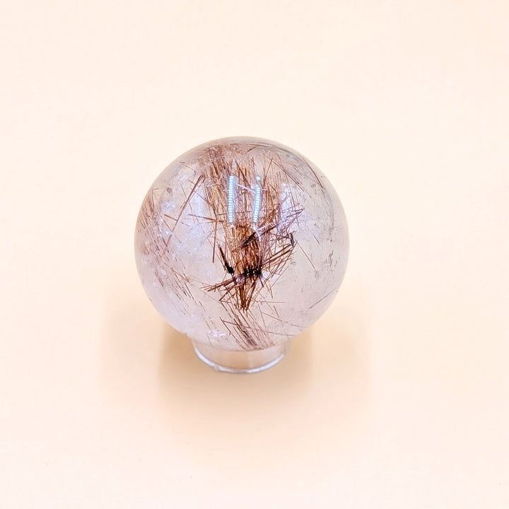 Copper Rutile Quartz Sphere