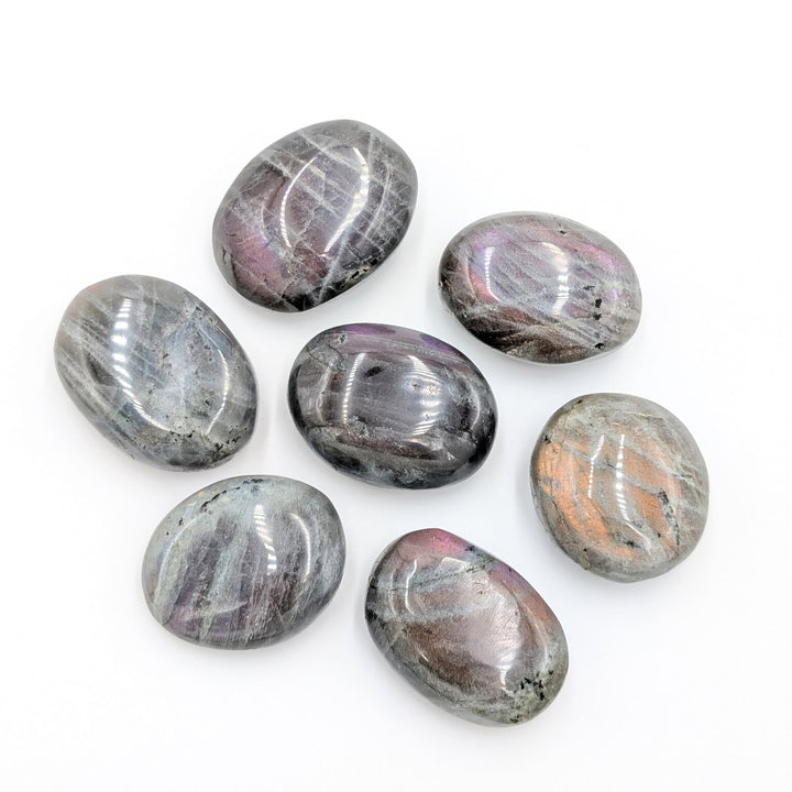 Purple-Orange Labradorite Mini Palm Stones