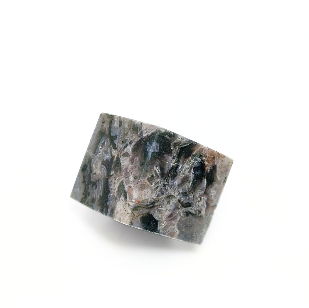 Moss Agate Polished Cube