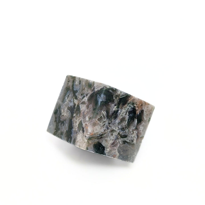Moss Agate Polished Cube