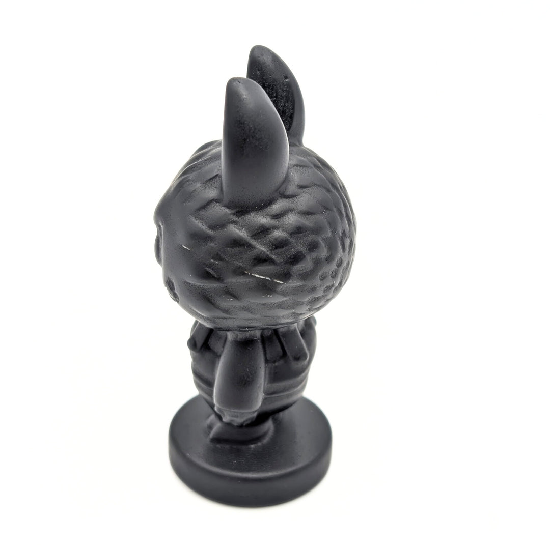 Obsidian Labubu-Inspired Carved Figurine