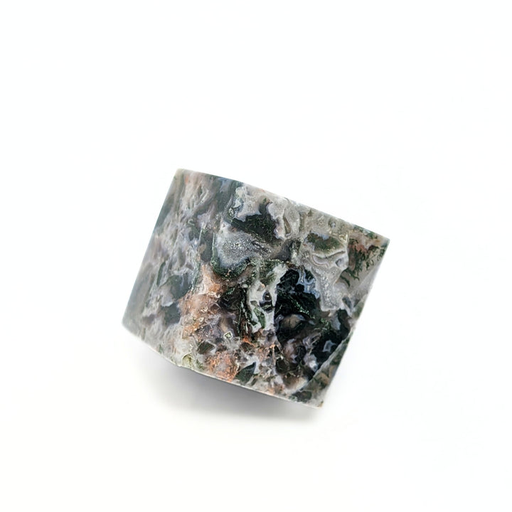 Moss Agate Polished Cube
