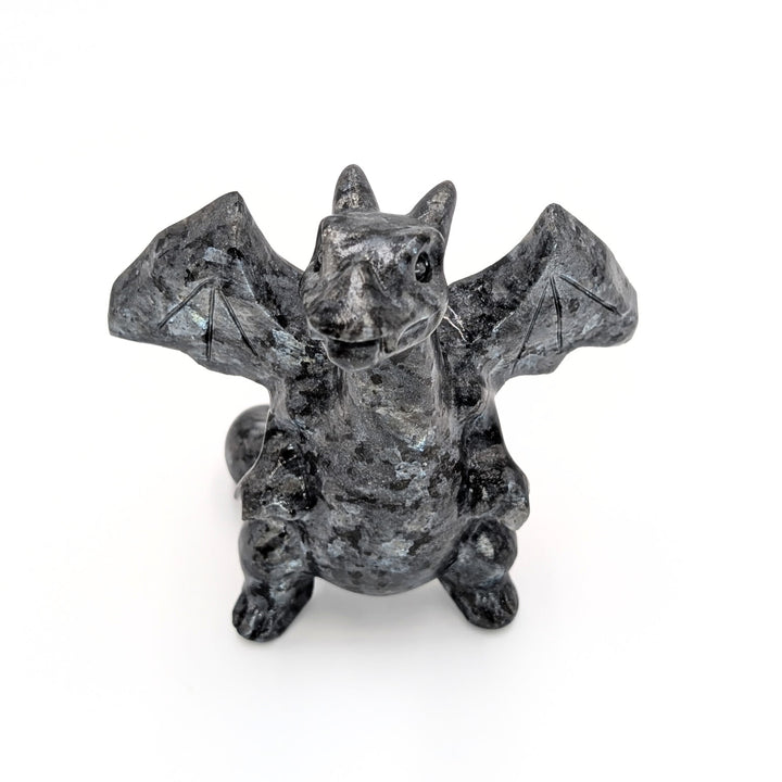 Larvikite Charizard Pokémon-Inspired Carved Figurine