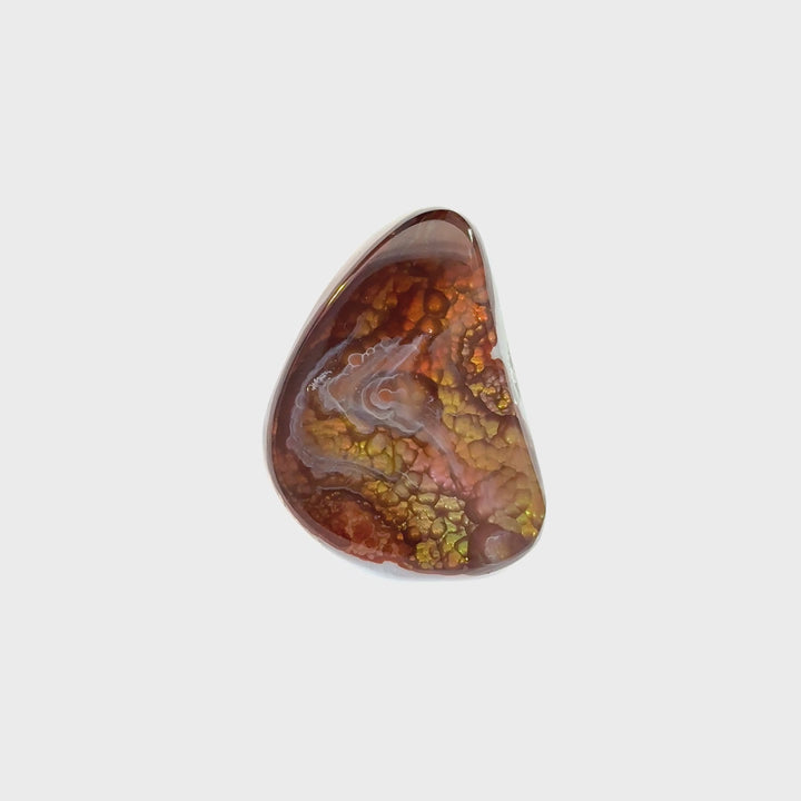 Mexican Fire Agate Polished Cabochon