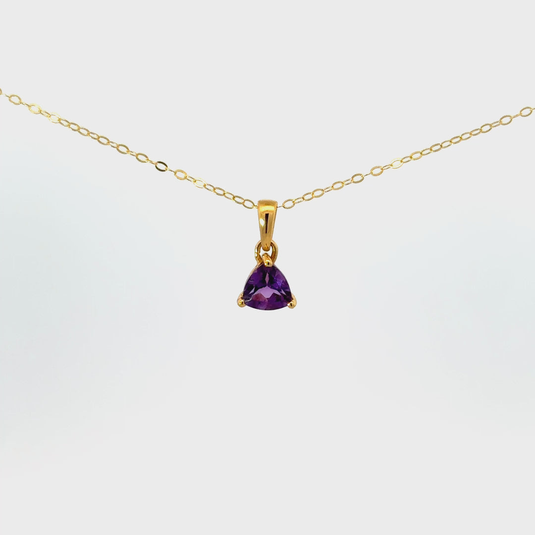 Faceted Gemstone Necklaces in Gold Over Sterling Silver