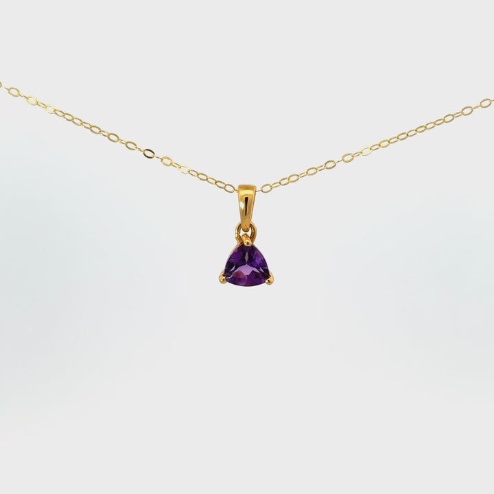 Faceted Gemstone Necklaces in Gold Over Sterling Silver